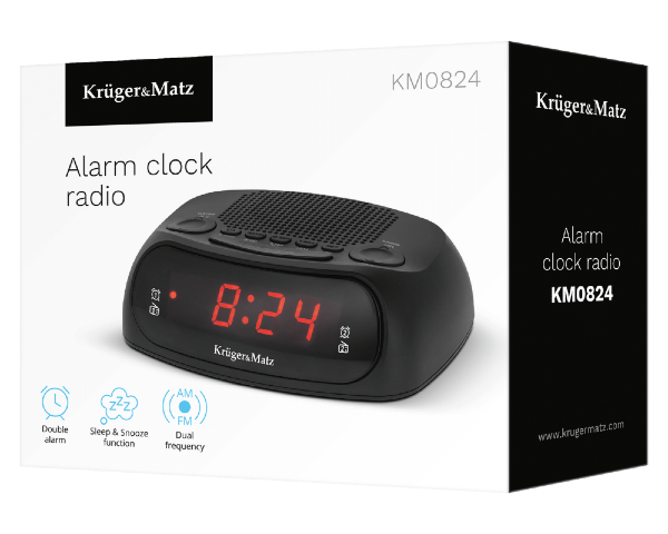 Radio sieciowe AM FM budzik timer Kruger&Matz KM0824