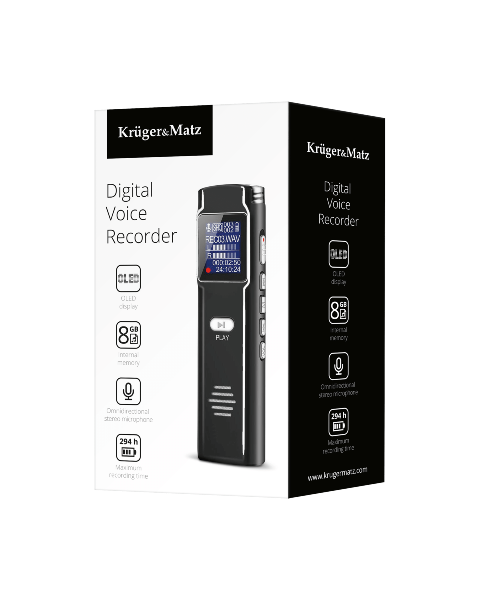 Dyktafon cyfrowy 8GB Kruger&Matz