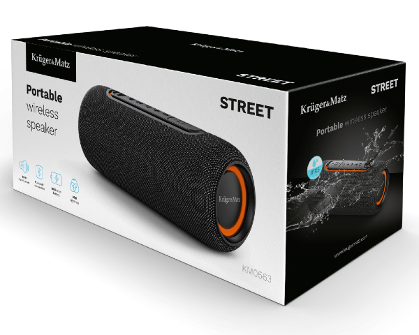 Głośnik bezprzewodowy Bluetooth czarny Kruger&Matz Street