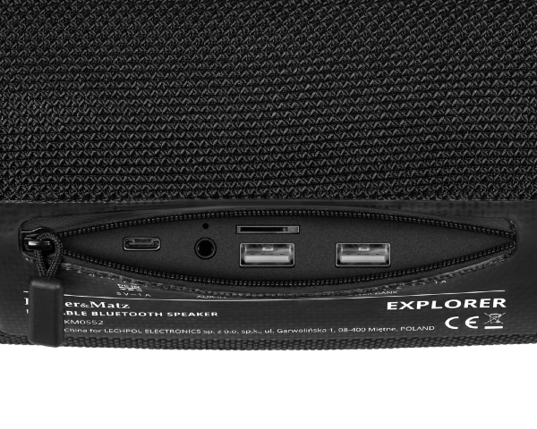 Przenośny głośnik Bluetooth z wbudowanym powerbankiem Explorer