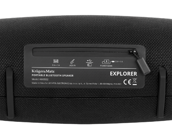 Przenośny głośnik Bluetooth z wbudowanym powerbankiem Explorer