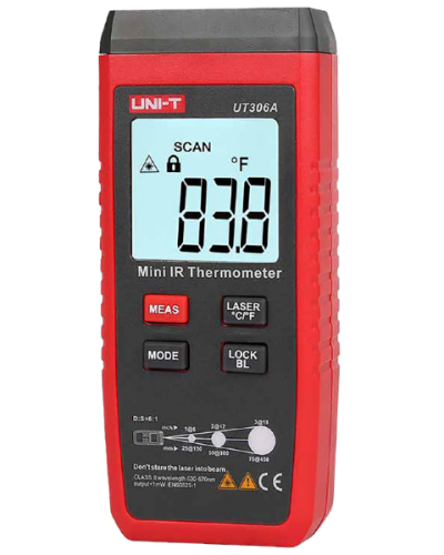 Miernik temperatury na podczerwień z ekranem Uni-T UT306A