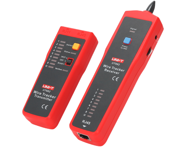 Miernik - szukacz par przewodów z testerem kabli RJ-45 Uni-T UT682