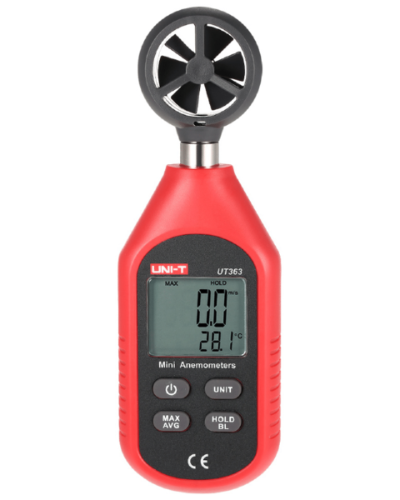 Miernik wiatromierz z funkcją pomiaru temperatury Uni-T UT363 - 2