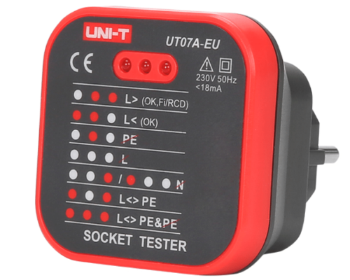 Tester gniazd sieciowych próbnik Uni-T UT07A-EU