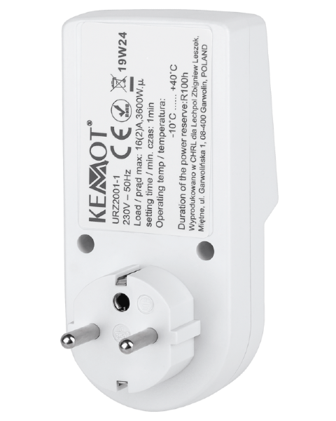 Programator czasowy czasomierz timer Kemot URZ2001-1