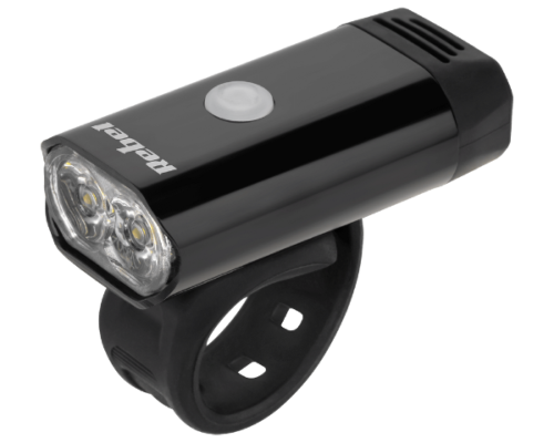 Akumulatorowa lampka rowerowa przednia LED 100m Rebel URZ3494
