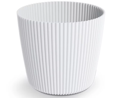 Donica na kwiaty, rosliny i ziola 32 l kolor bialy Milly Round