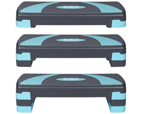 Step do ćwiczeń fitness aerobiku 3 stopnie Rebel RBA-3225-BL