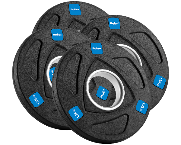 Zestaw obciążeń żeliwnych 5kg 4x1,25kg otwór 51mm Rebel Active