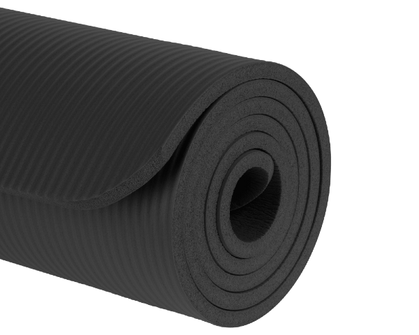 Mata do ćwiczeń 1,5 cm Rebel Active prezentacja zwiniętej maty