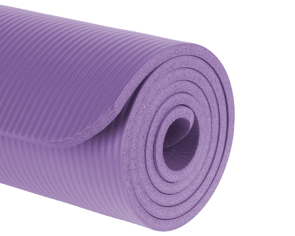 Mata gimnastyczna do ćwiczeń 183x61cm 1,5cm fioletowa Rebel Active