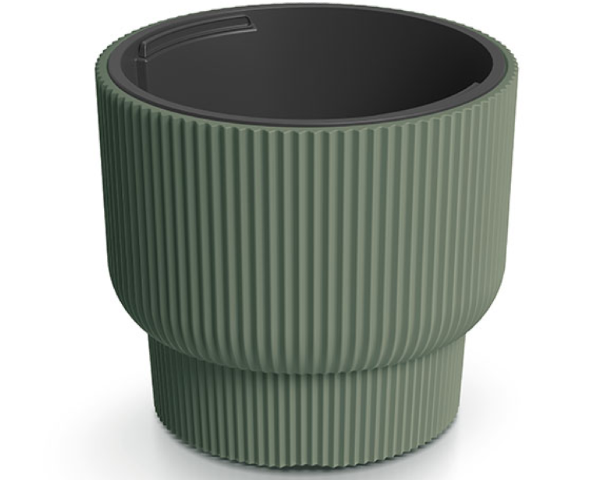Donica okragla 33 l z wkladem 20 l kolor zielony Milly Pods