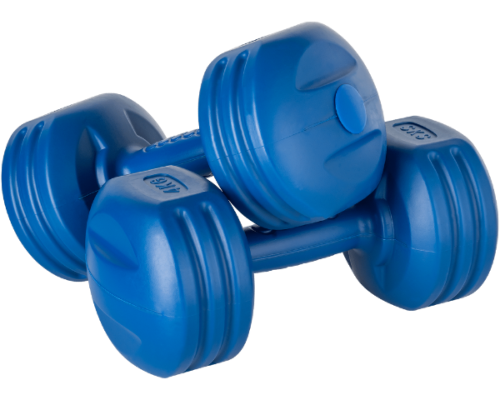 Hantle bitumiczne 2 x 4kg ciężarki do ćwiczeń Rebel RBA-2309