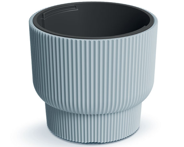 Donica okragla 33 l z wkladem jasnoszara Milly Pods