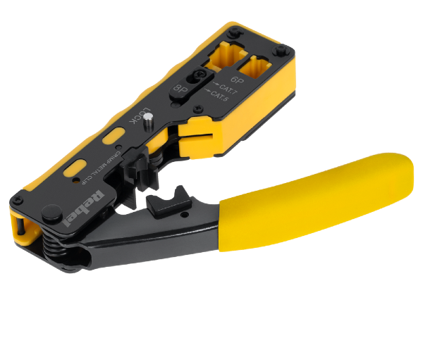 Zaciskarka wtyków przelotowych RJ45 RJ12 Rebel RB-1006