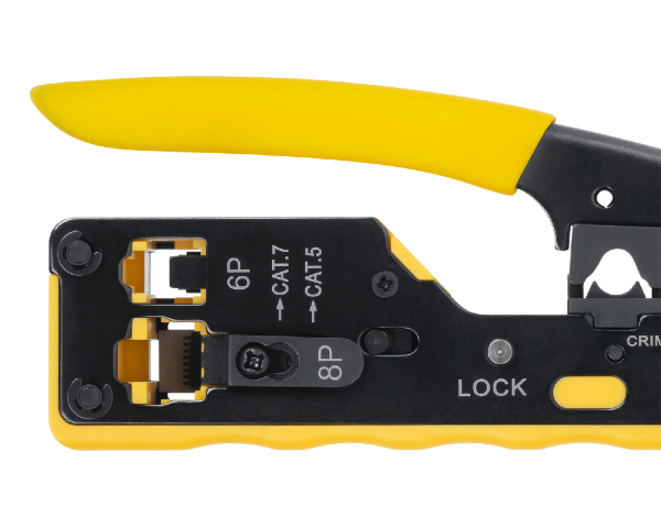 Zaciskarka wtyków przelotowych RJ45 RJ12 Rebel RB-1006