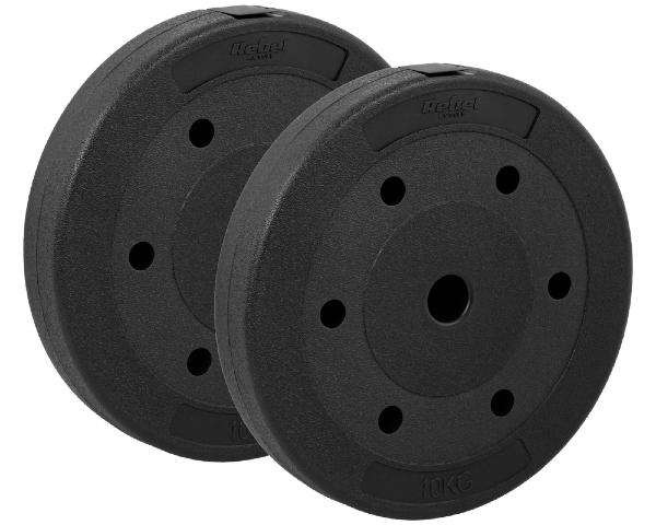 Obciążenia na siłownię bitumiczne 20kg zestaw 2x10kg Rebel RBA-2103