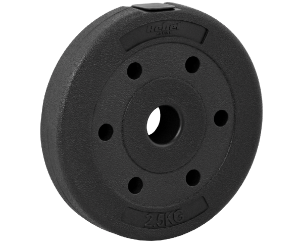 Obciążenia na siłownię bitumiczne 10kg zestaw 4x2,5kg Rebel RBA-2101