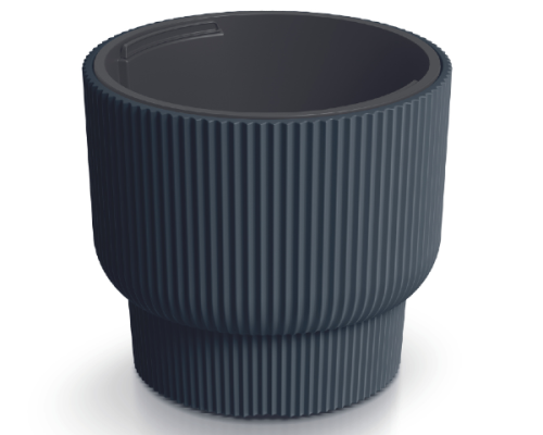 Doniczka mrozoodporna 14 l z wkladem 10 l kolor antracytowy Milly Pods