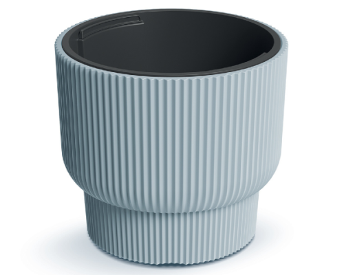 Doniczka mrozoodporna 14 l z wkladem 10 l kolor szary Milly Pods