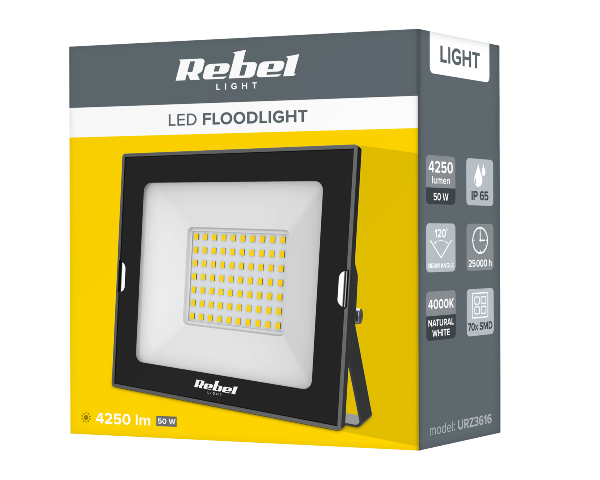Reflektor LED 50W 230 V 4000K Rebel