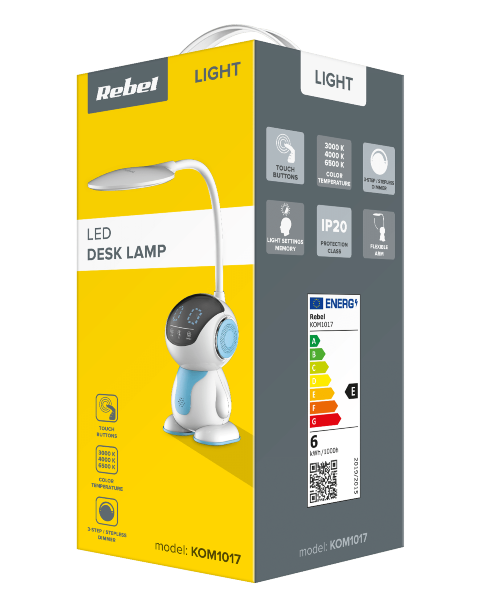 Lampka LED na biurko dla dzieci Robot z regulowanym ramieniem