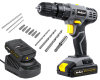 Wiertarko-wkrętarka udarowa akumulatorowa 20V 2A + akcesoria