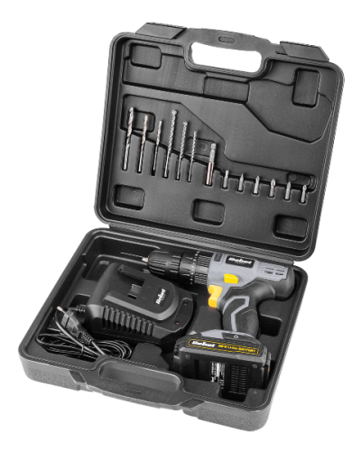 Wiertarko-wkrętarka udarowa akumulatorowa 20V 2A + akcesoria