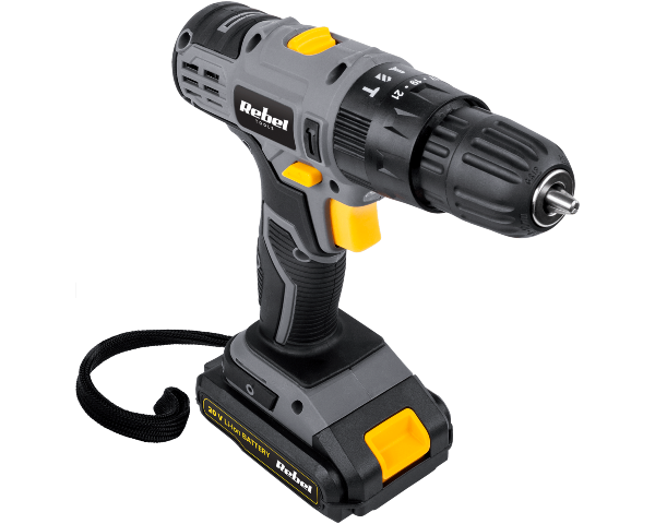 Wiertarko-wkrętarka udarowa akumulatorowa 20V 2A + akcesoria