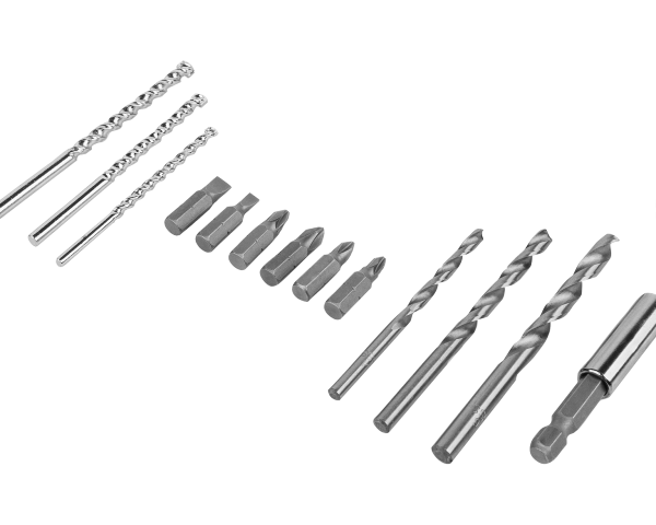 Wiertarko-wkrętarka udarowa akumulatorowa 20V 2A + akcesoria