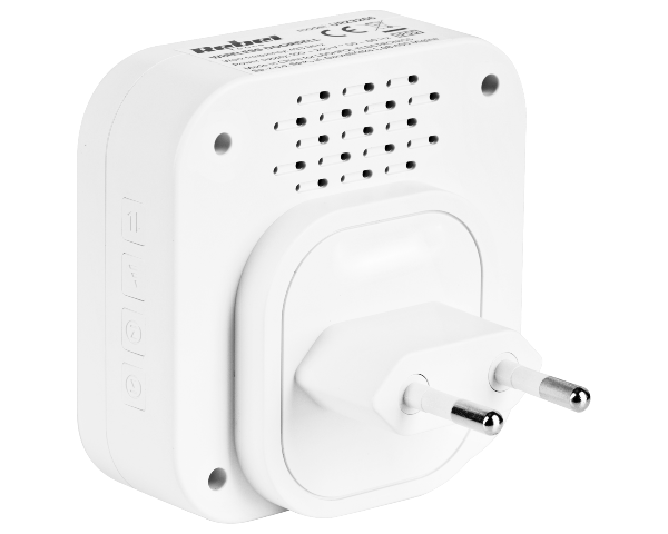 Dzwonek bezprzewodowy do drzwi z wtyczką +2 gniazda USB