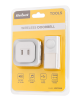 Dzwonek bezprzewodowy do drzwi z wtyczką +2 gniazda USB