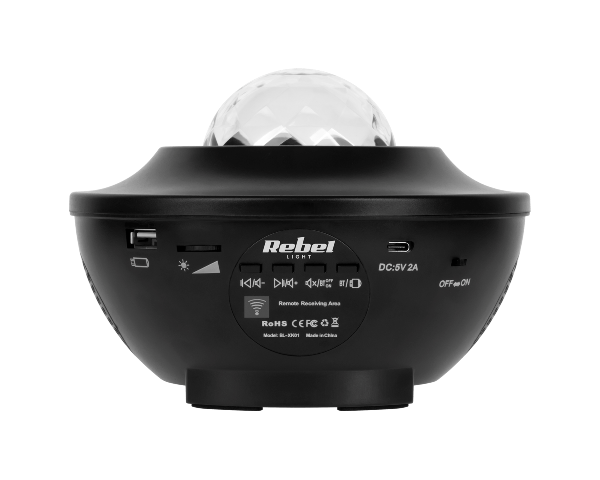 Projektor LED z głośnikiem Bluetooth projekcja nocnego nieba