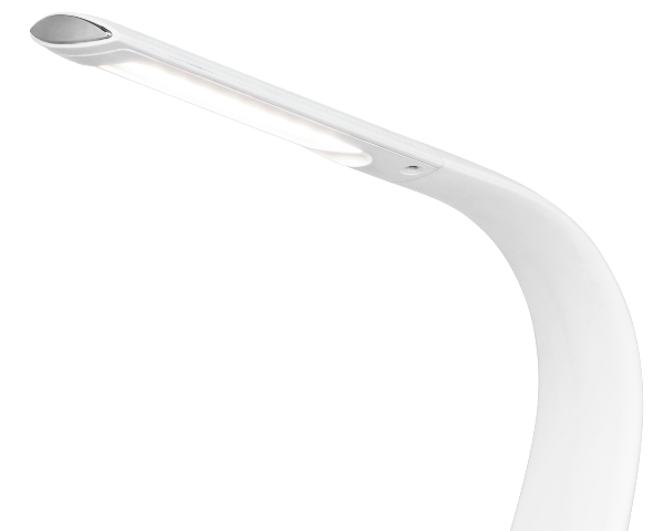 Lampka Led na biurko biała z zegarem termometrem datownikiem