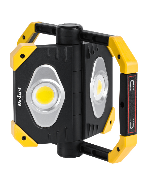 Przenośny naświetlacz LED 2 x COB z funkcją power bank Rebel