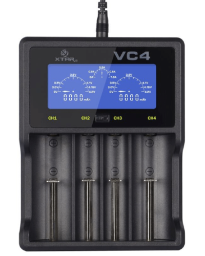 Ładowarka do akumulatorów cylindrycznych Li-ion i NiMH Xtar VC4