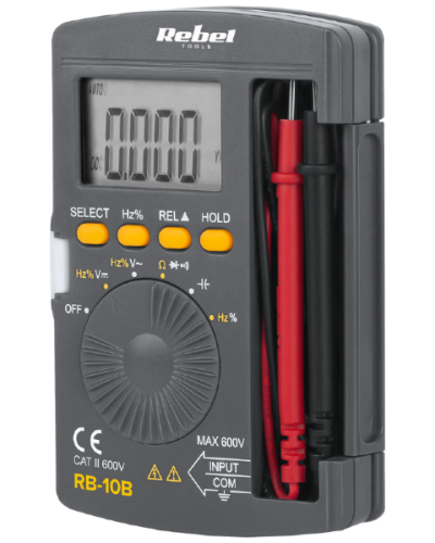 Miernik uniwersalny kieszonkowy multimetr Rebel RB-10B