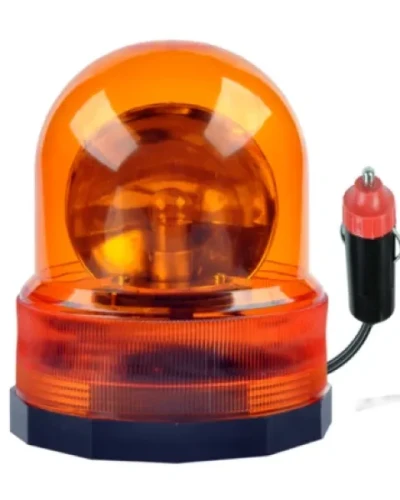 Lampa ostrzegawcza pomarańczowa magnes kogut LED 24V