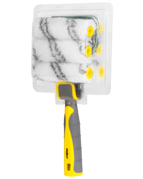 Zestaw 6 x wałek malarski 10 cm i rączka