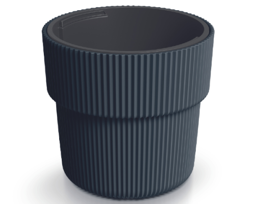 Donica Milly 30cm antracyt DBMIR300 Prosperplast doniczka z wkładem