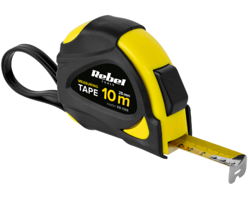 Miarka zwijana stalowa 10m 25mm metrówka Rebel RB-1136