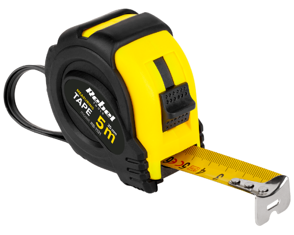 Miarka zwijana stalowa 5m 25mm metrówka Rebel RB-1131