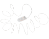 Lampki świąteczne 20 mini LED białe Rebel ZAR0544