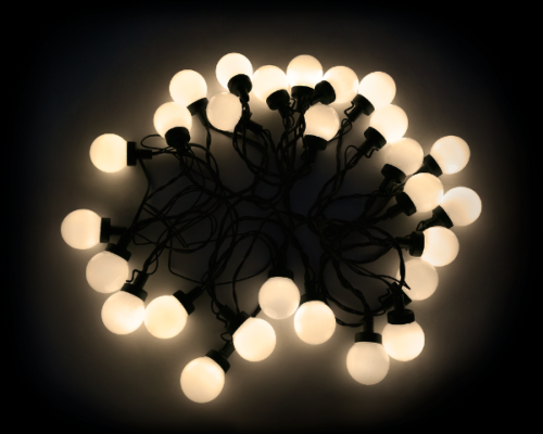 Lampki choinkowe zewnętrzne kule 30szt 8,8m Rebel ZAR0571 - 2