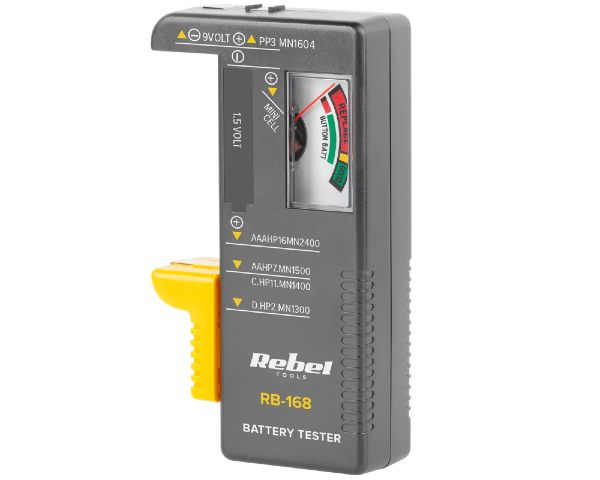 Tester baterii akumulatorków miernik Rebel MIE-RB-168