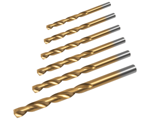 Wiertła do metalu HSS 6szt. zestaw Rebel RB-1122