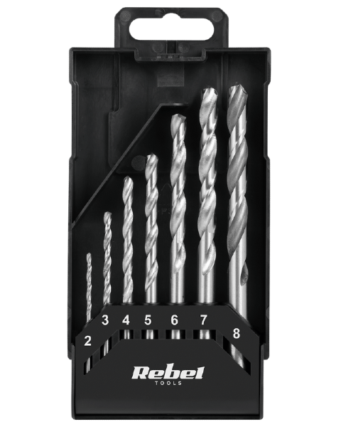 Wiertła do metalu 7szt. zestaw Rebel RB-1124