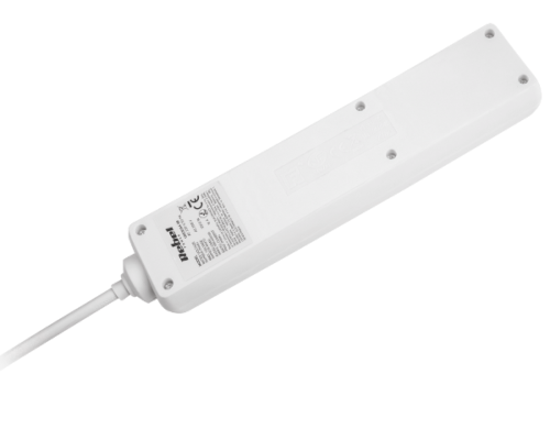 Przedłużacz listwa zasilająca 5 gniazd 5m biała Rebel URZ3054-5B - 3