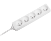 Przedłużacz listwa zasilająca 5 gniazd 5m biała Rebel URZ3054-5B - 2